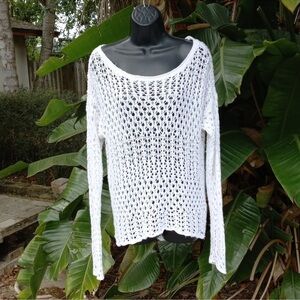 Hollister crochet beach sweater